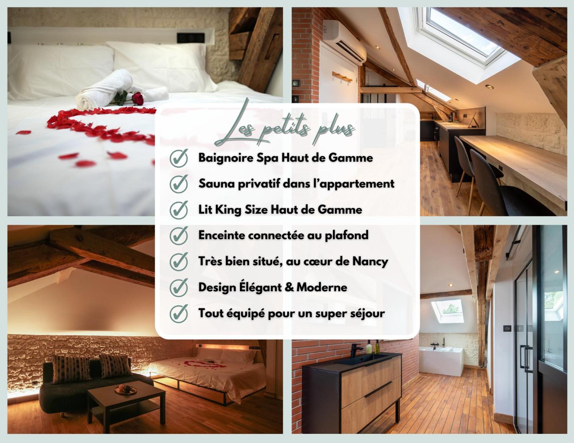 Evasion Chic, Spa Et Sauna Sous Les Toits Nancy Exterior photo
